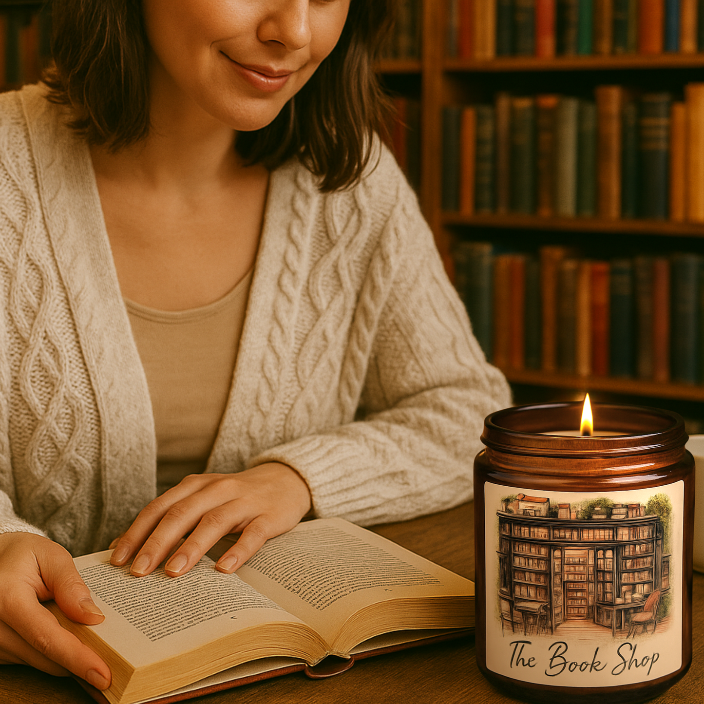 The Book Shop Candle