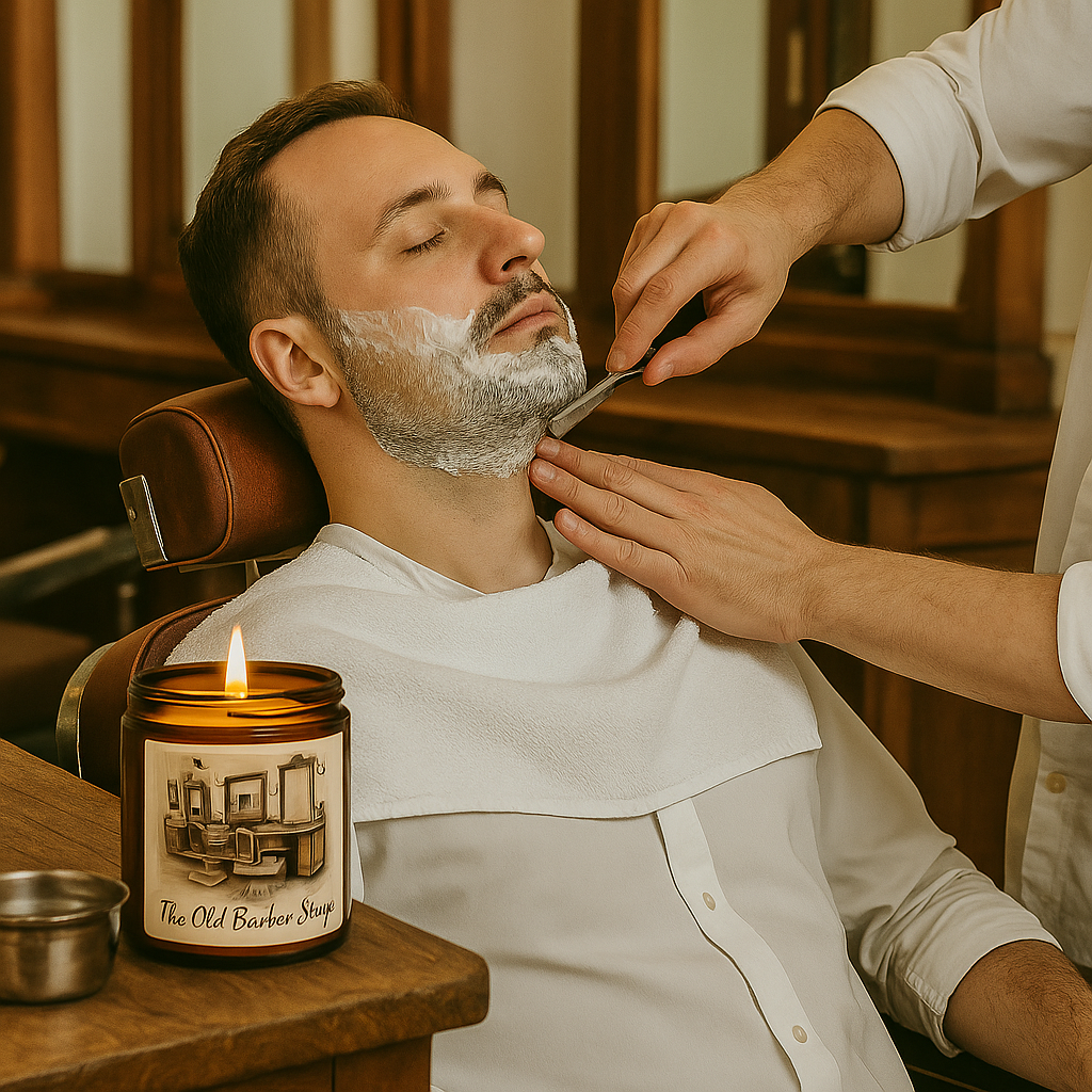 The Old Barber Shop Candle