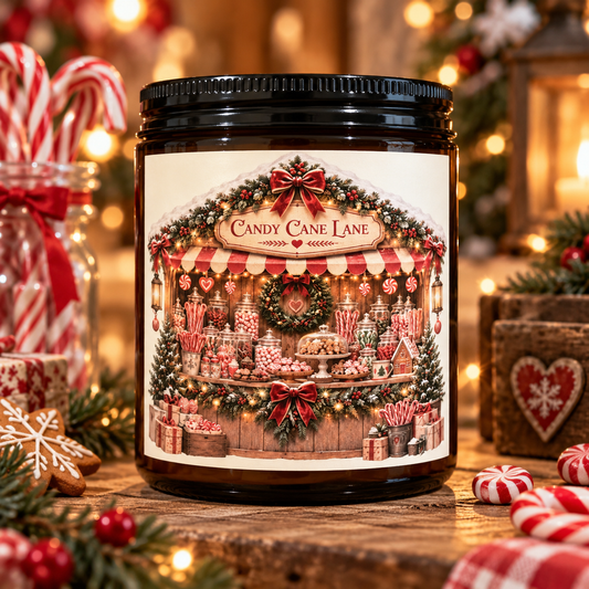 Candy Cane Lane Candle
