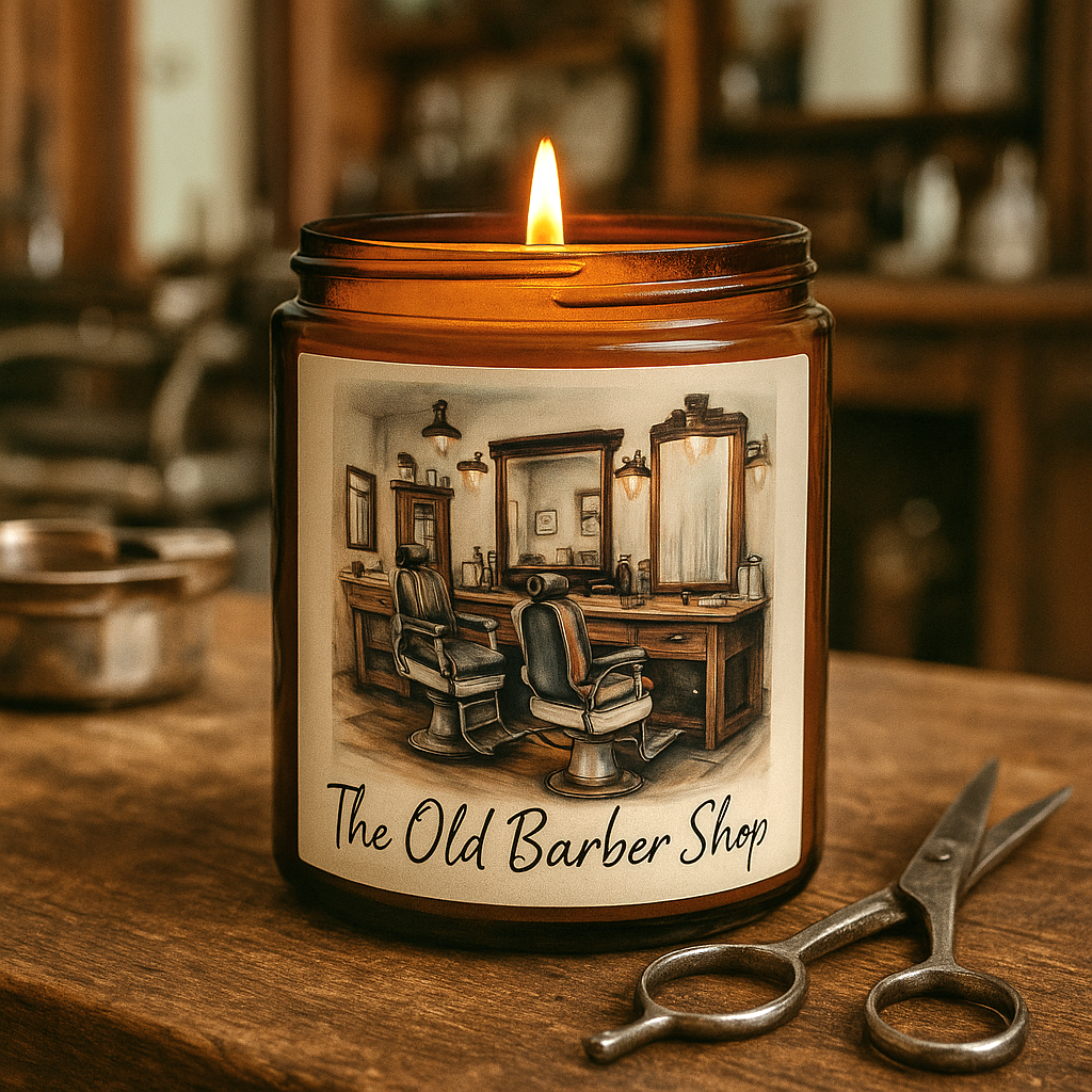 The Old Barber Shop Candle