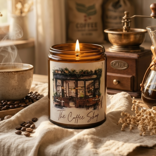 The Coffee Shop Candle close-up